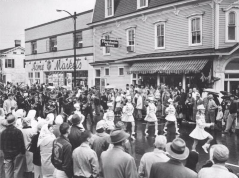 The Return Day Parade and festivities have taken place in downtown Georgetown for more than 200 years. The parade, shown in 1960, is still a major event. PURNELL COLLECTION PHOTO
